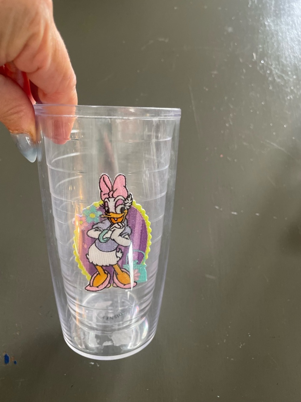 Tervis Crystal Clear Daisy Duck 16 oz tumbler